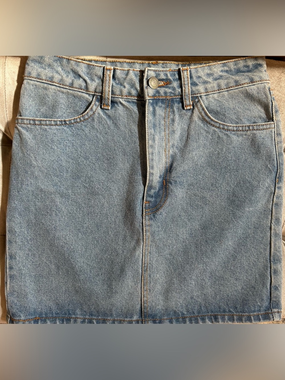 John Galt/ Brandy Melville denim light denim skirt